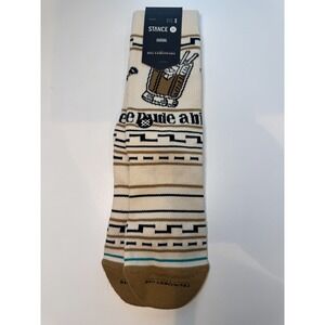 STANCE x Big Lebowski Dude Crew Socks Small = Men 3-5.5  and Women 5-7.5 Casual